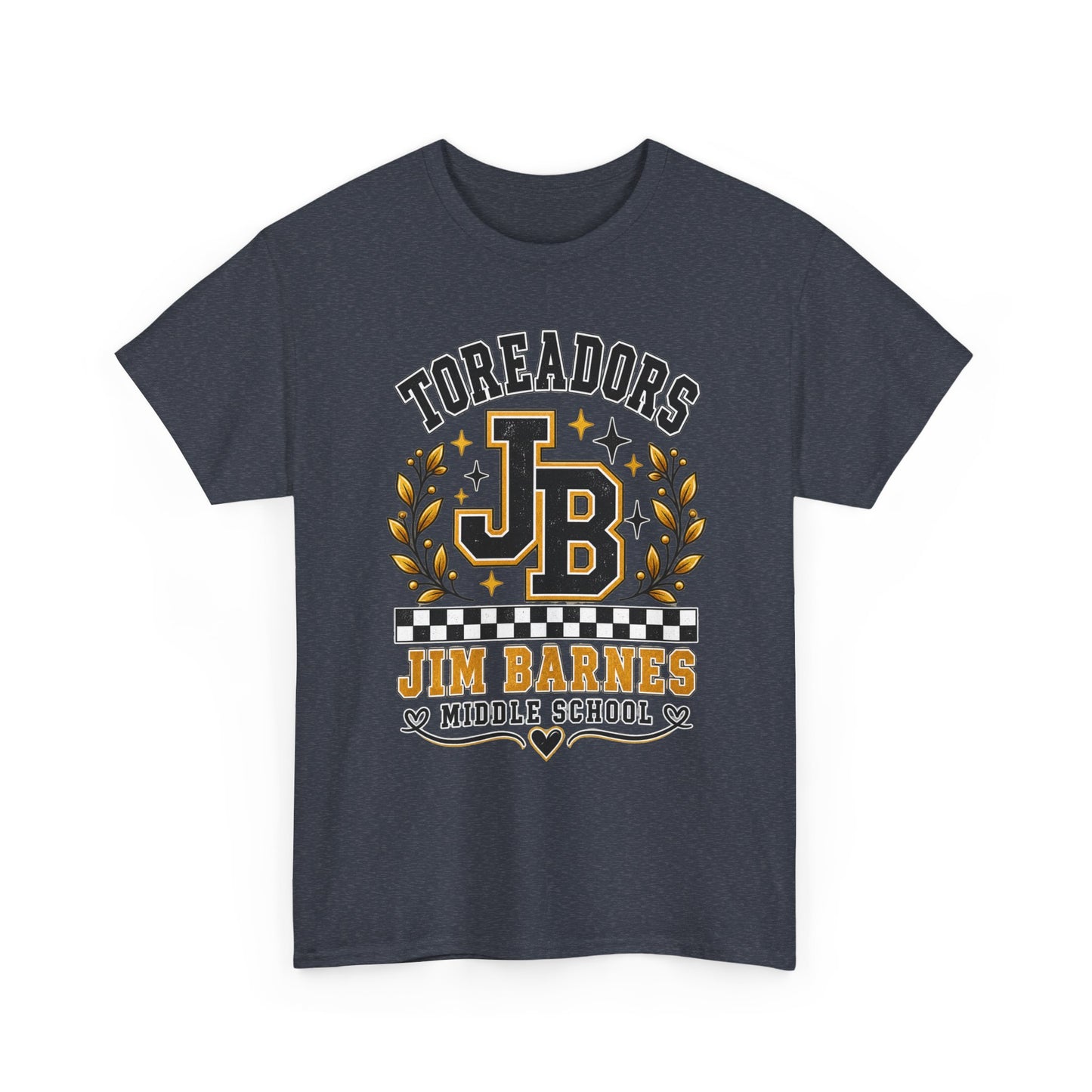 Toreadors JB Jim Barnes Middle School Tee — School Spirit Graphic T-Shirt