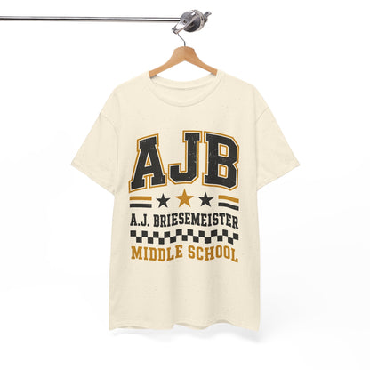 Middle School Custom Name Tee — AJB Briesemeister School Spirit Shirt