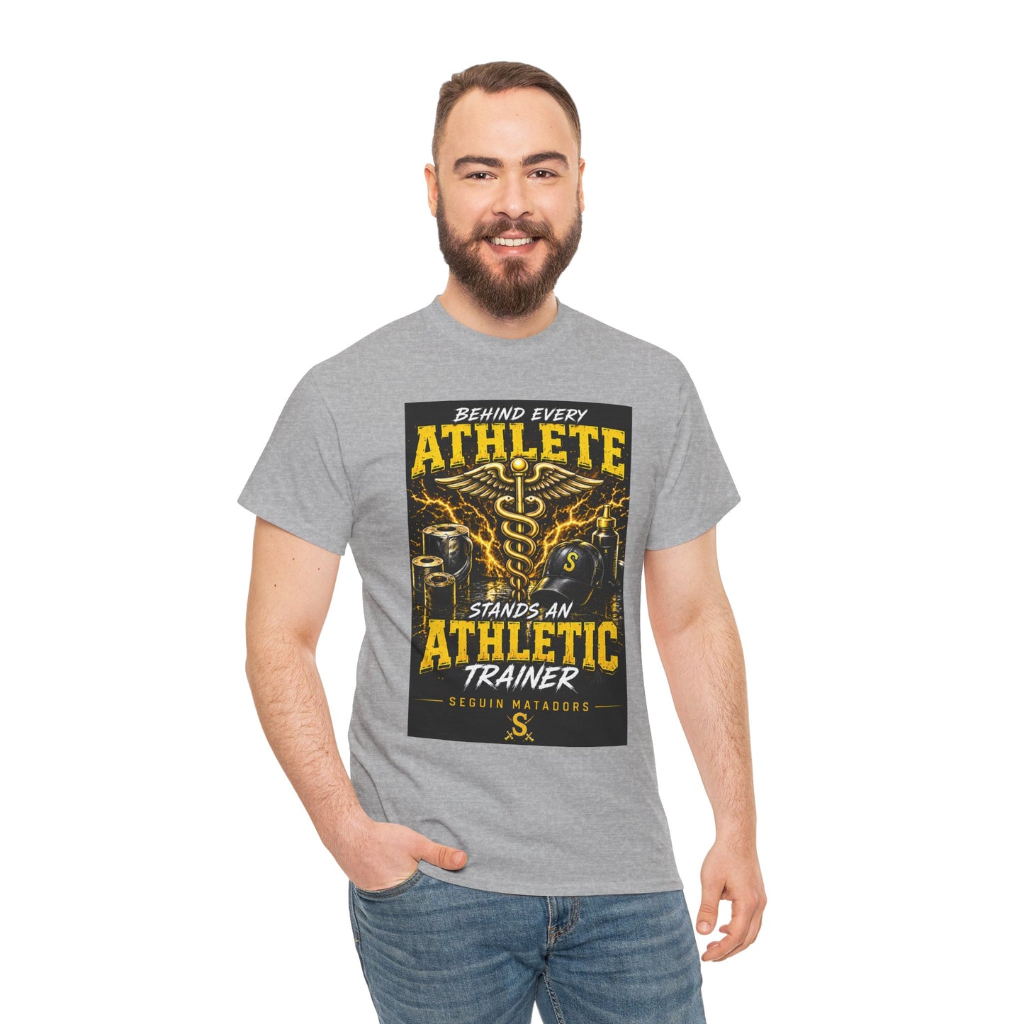 Athletic Trainer T‑Shirt — "Behind Every Athlete Stands an Athletic Trainer" Motivational Tee
