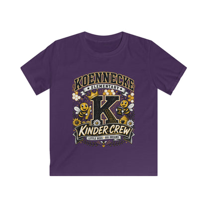 Kinder Crew Kids T‑Shirt — Kdennecke Elementary Kindergarten School Spirit Tee