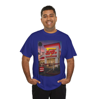 Retro Diner Photo T‑Shirt – 'A Hand Out Of It' Vintage Neon Tee