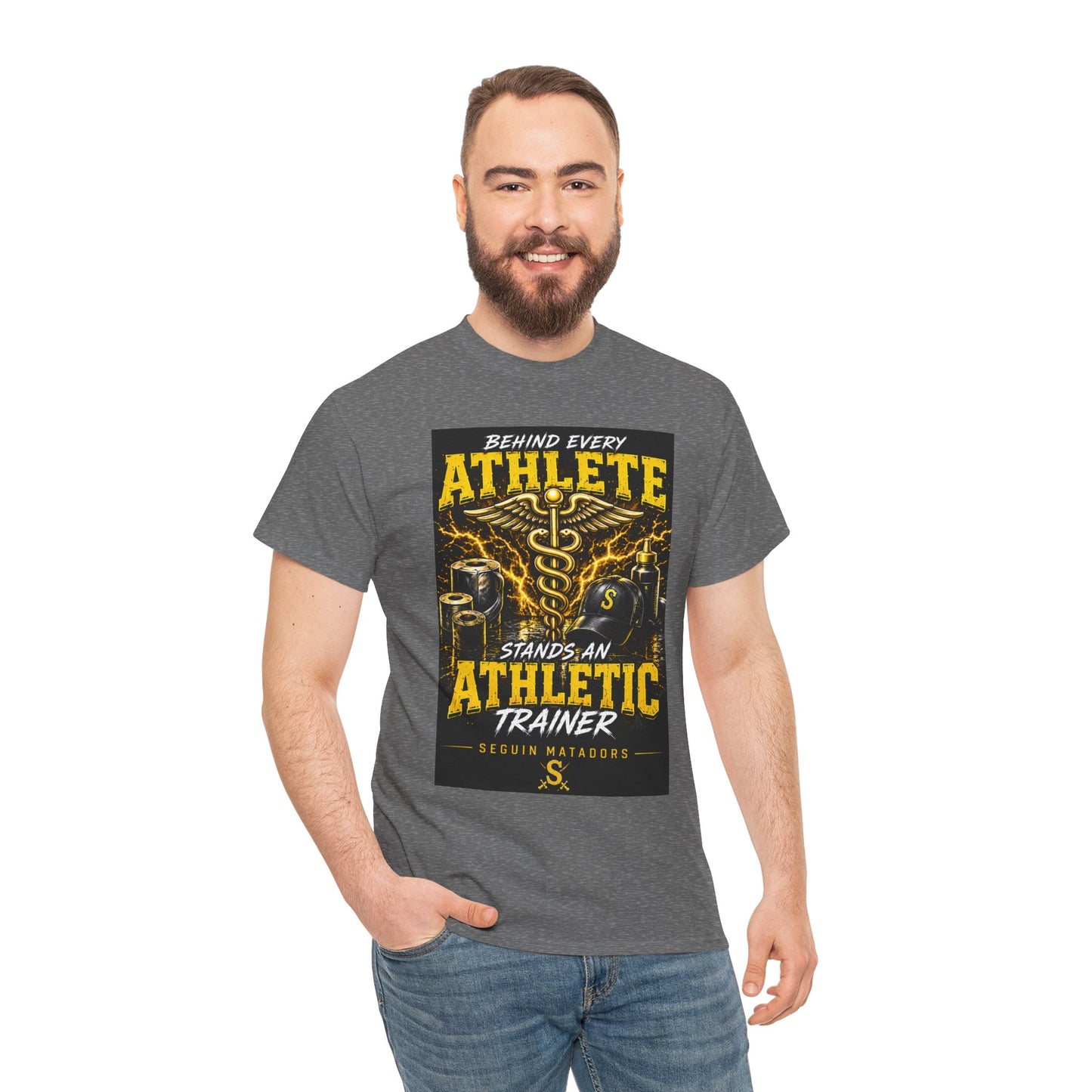 Athletic Trainer T‑Shirt — "Behind Every Athlete Stands an Athletic Trainer" Motivational Tee