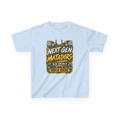 Kids Tee — "Next Gen Matadors" HOCO 2026 Big Spirit School Spirit Shirt