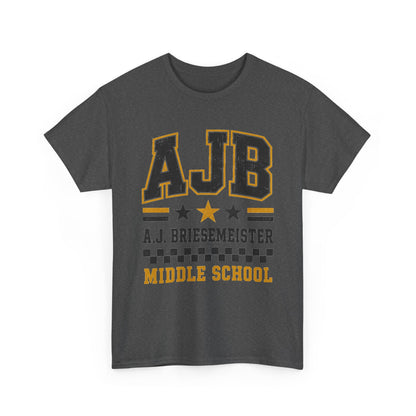 Middle School Custom Name Tee — AJB Briesemeister School Spirit Shirt