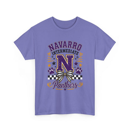 Navarro Intermediate Panthers T-Shirt — School Spirit Tee with 'N' Logo & Paw Prints