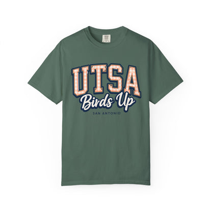 UTSA Birds Up T-Shirt — San Antonio Orange Garment-Dyed Tee
