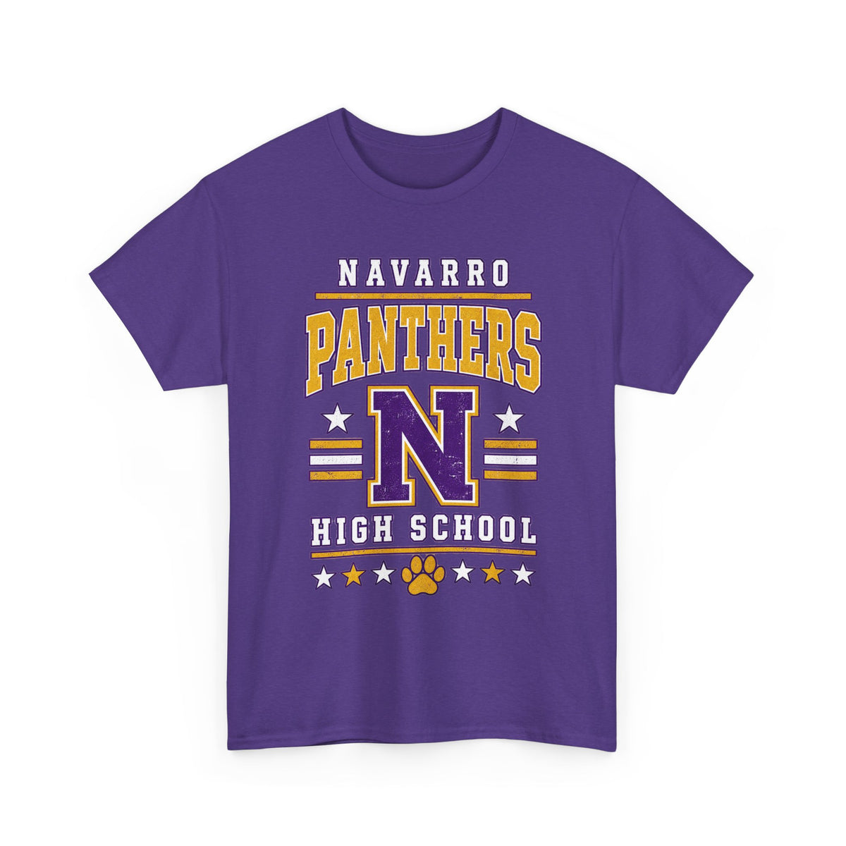 Navarro Panthers High School Tee — Retro Letterman N Design