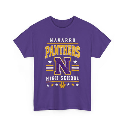 Navarro Panthers High School Tee — Retro Letterman N Design