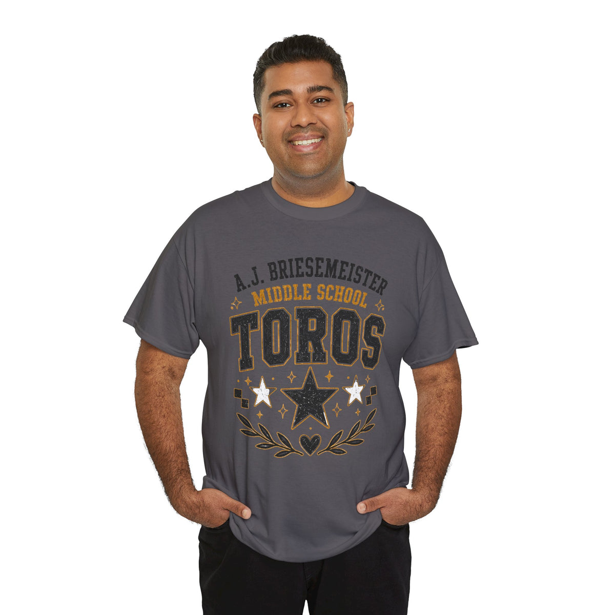 Toros Middle School Tee – A.J. Briesmeister School Spirit Shirt