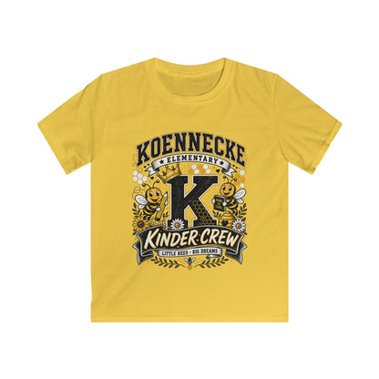 Kinder Crew Kids T‑Shirt — Kdennecke Elementary Kindergarten School Spirit Tee
