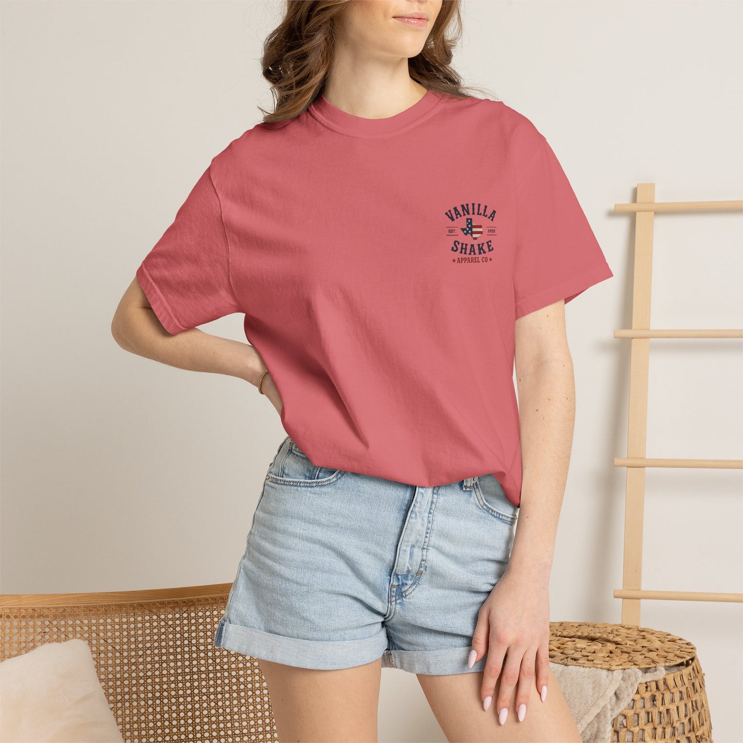 Mr. & Mrs. Shake 4th of July Unisex Garment-Dyed T-shirt