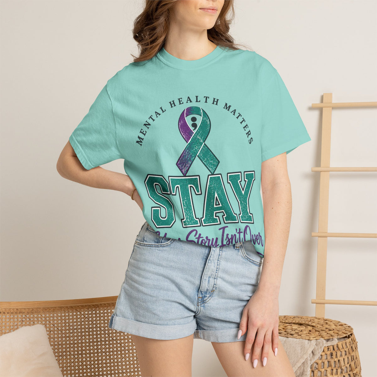 Mental Health Awareness 'Stay — Your Story Isn't Over' T-Shirt