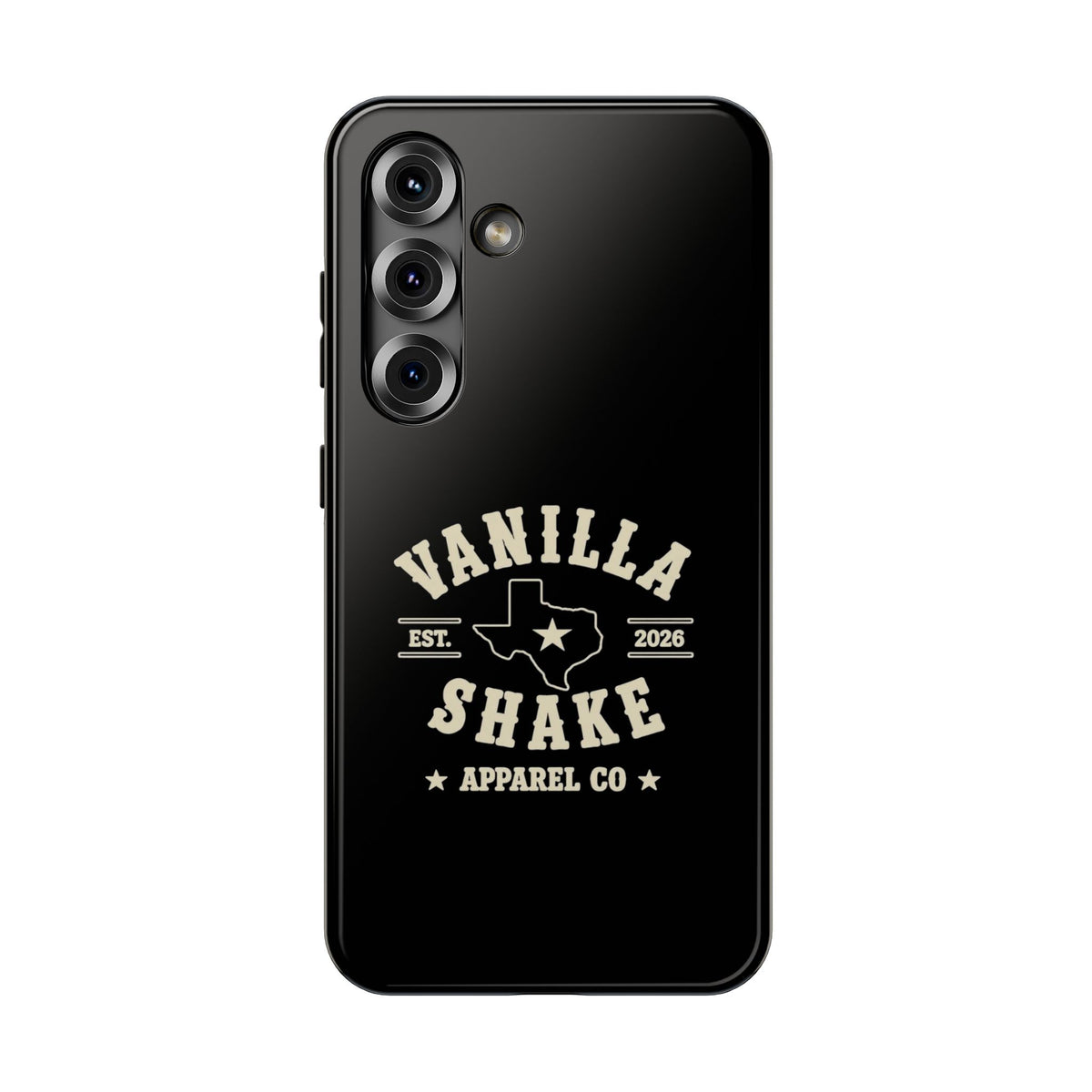 Black w/Ivory Logo lmpact-Resistant Phone Cases