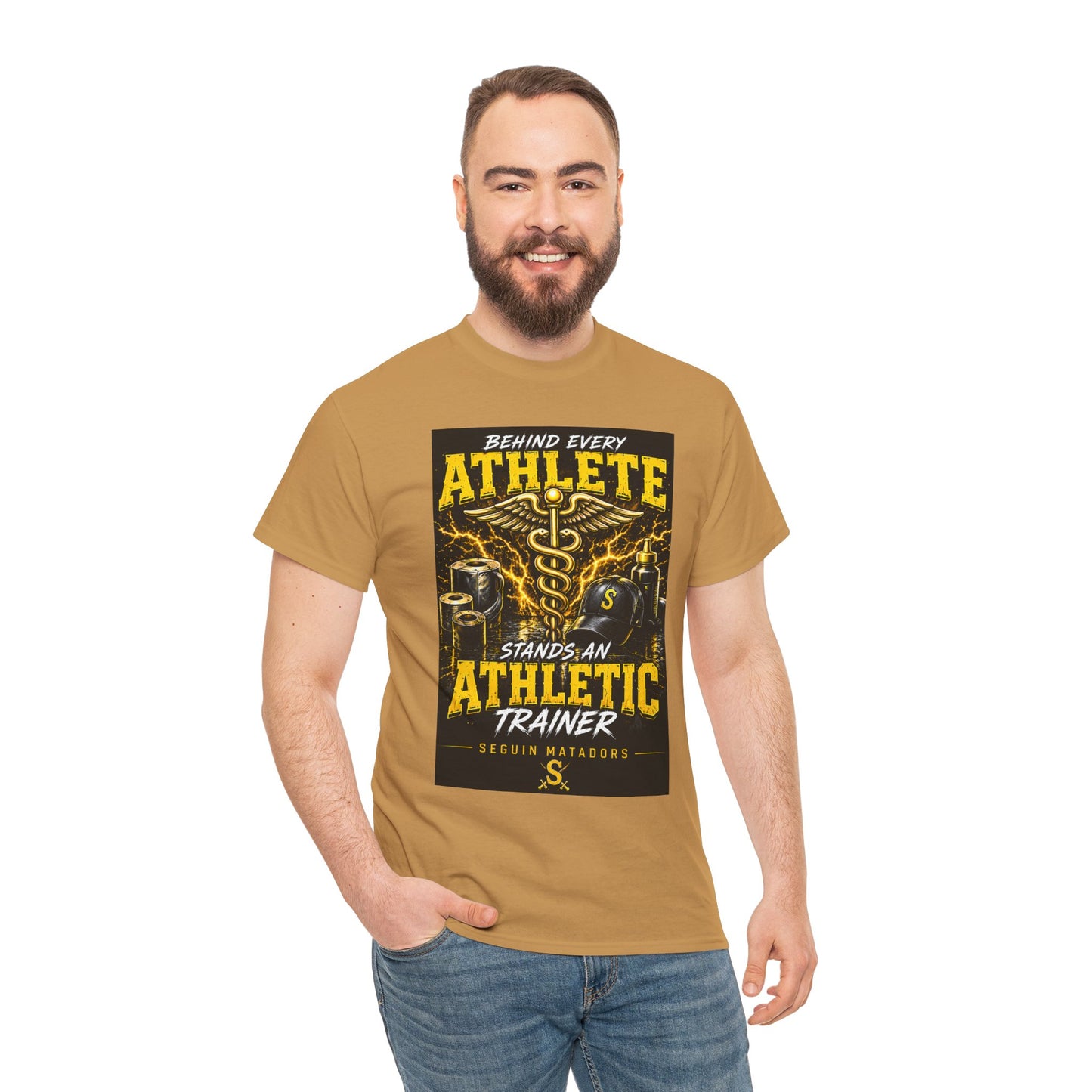 Athletic Trainer T‑Shirt — "Behind Every Athlete Stands an Athletic Trainer" Motivational Tee