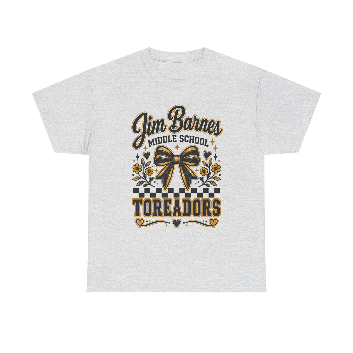 Jim Barnes Middle School Toreadors T-Shirt — School Spirit Cheer Tee