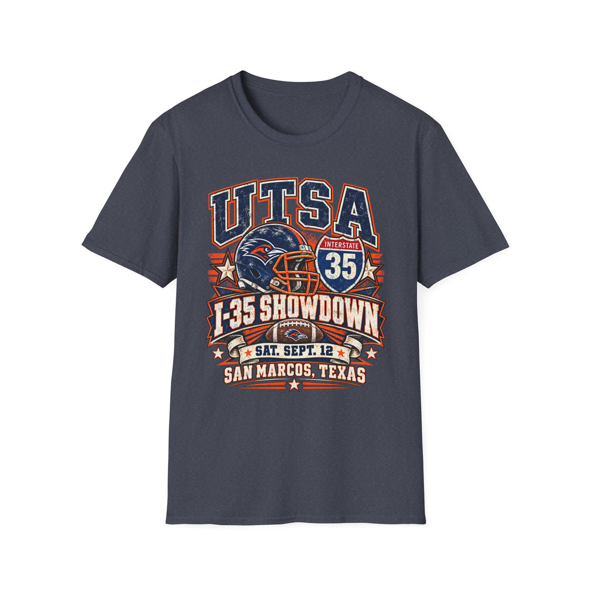 UTSA Football I-35 Showdown Tee — San Marcos Game Day Shirt