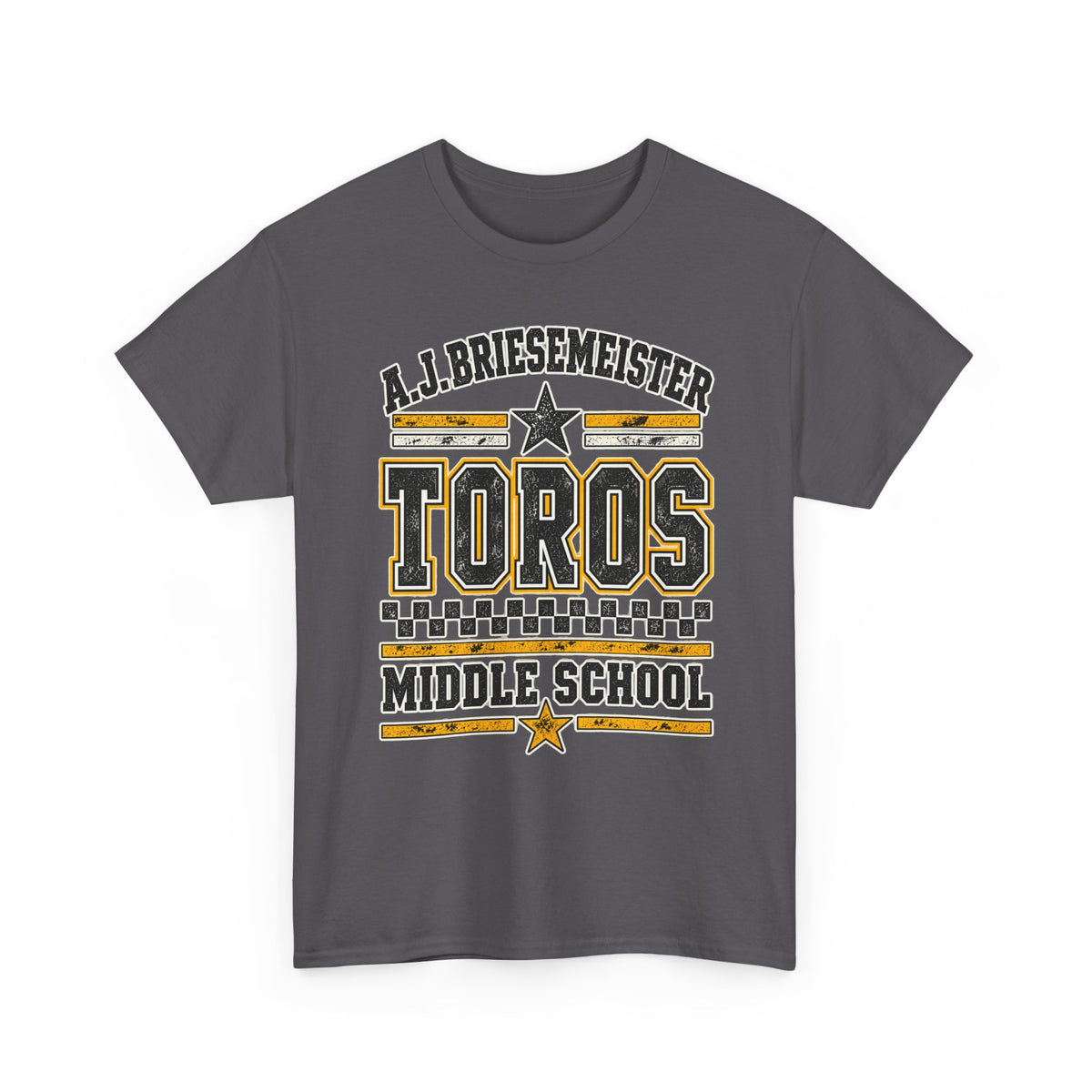 Toros Middle School Tee — A.J. Briesemeister School Spirit T-Shirt