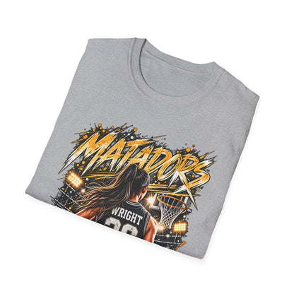 Basketball Jersey T-Shirt — 'Matadors' Player 26 Custom Basketball Graphic Tee