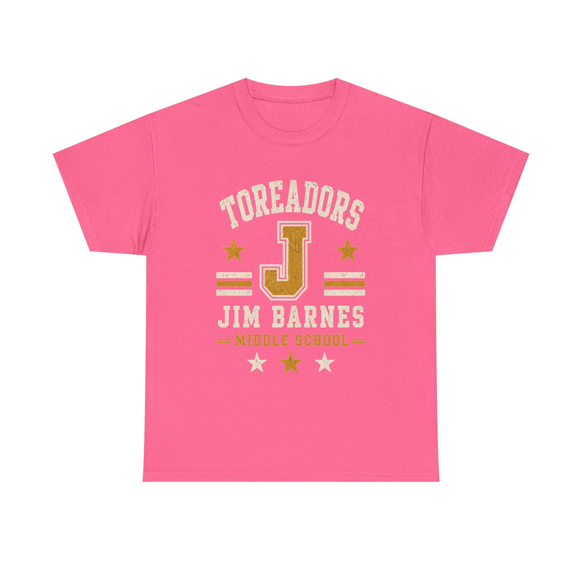 Toreadors Jim Barnes School Letterman Tee — Vintage School Spirit T-Shirt