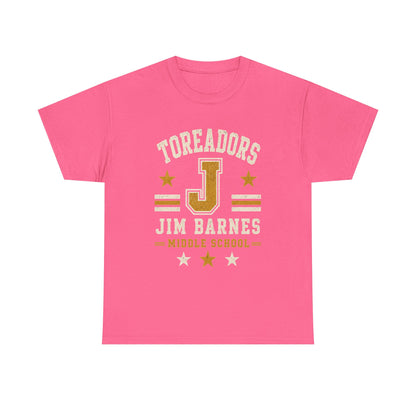 Toreadors Jim Barnes School Letterman Tee — Vintage School Spirit T-Shirt
