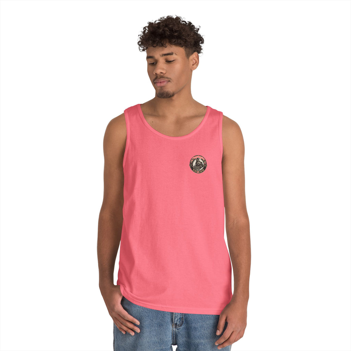 Night Train Tavern OG Staff Heavy Cotton Tank Top