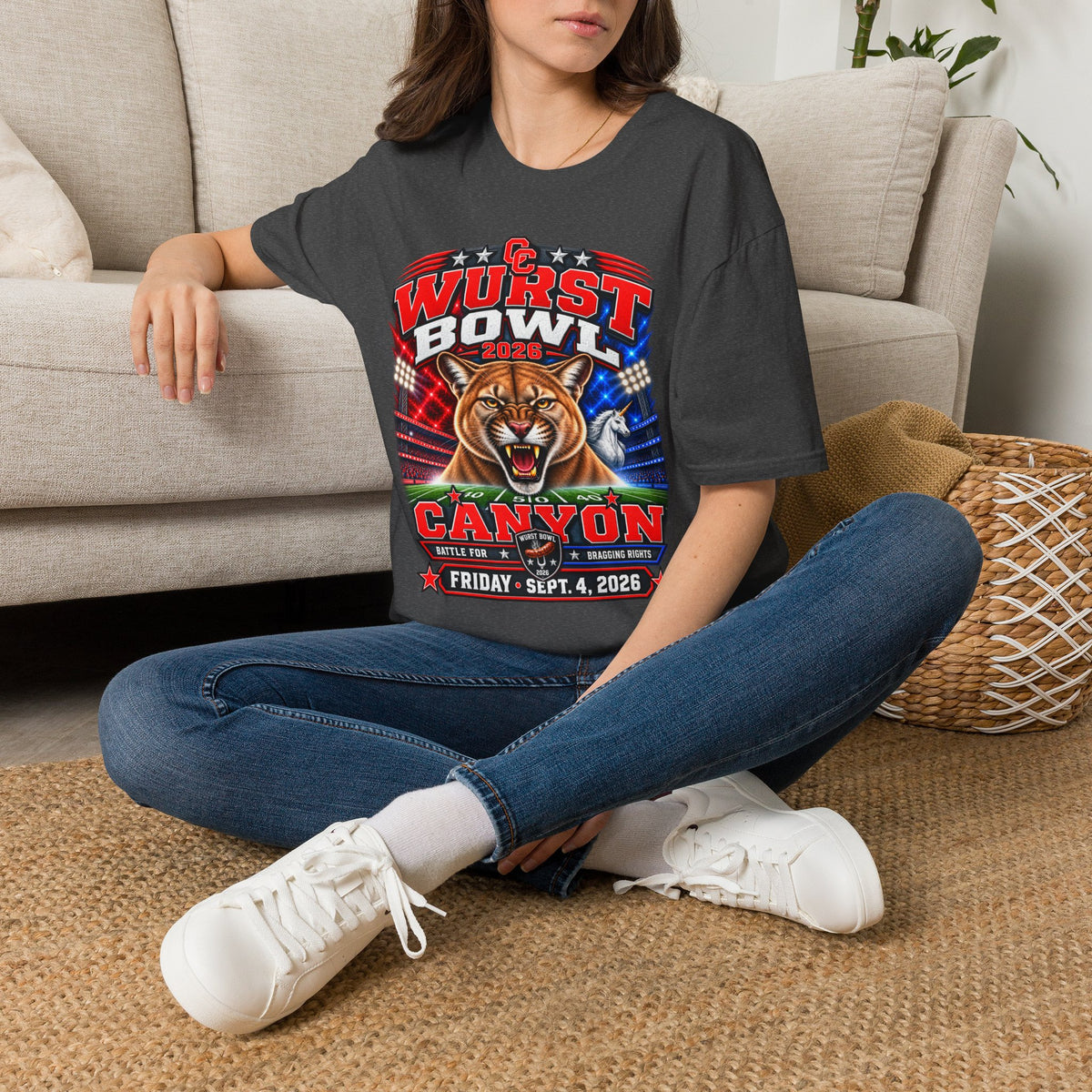 Wurst Bowl 2026 T-Shirt — Canyon Football Game Day Tee