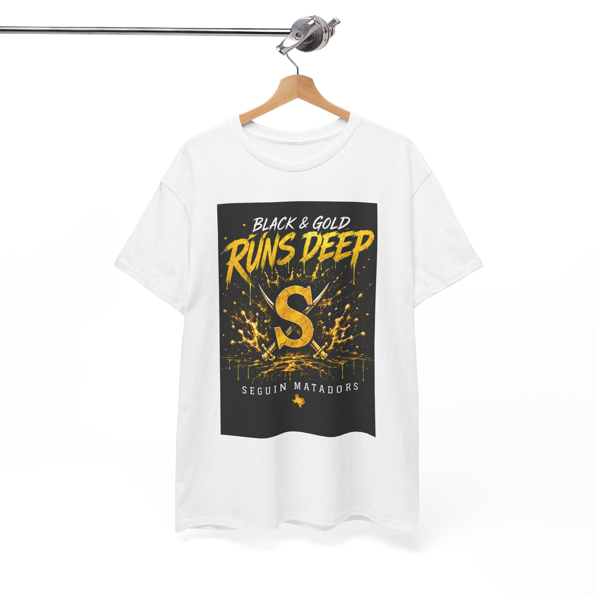 Seguin Matadors 'Black & Gold Runs Deep' T-Shirt