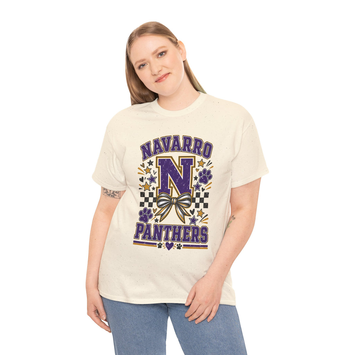 Navarro Panthers N Cheer T-Shirt — School Spirit Cheerleader Tee