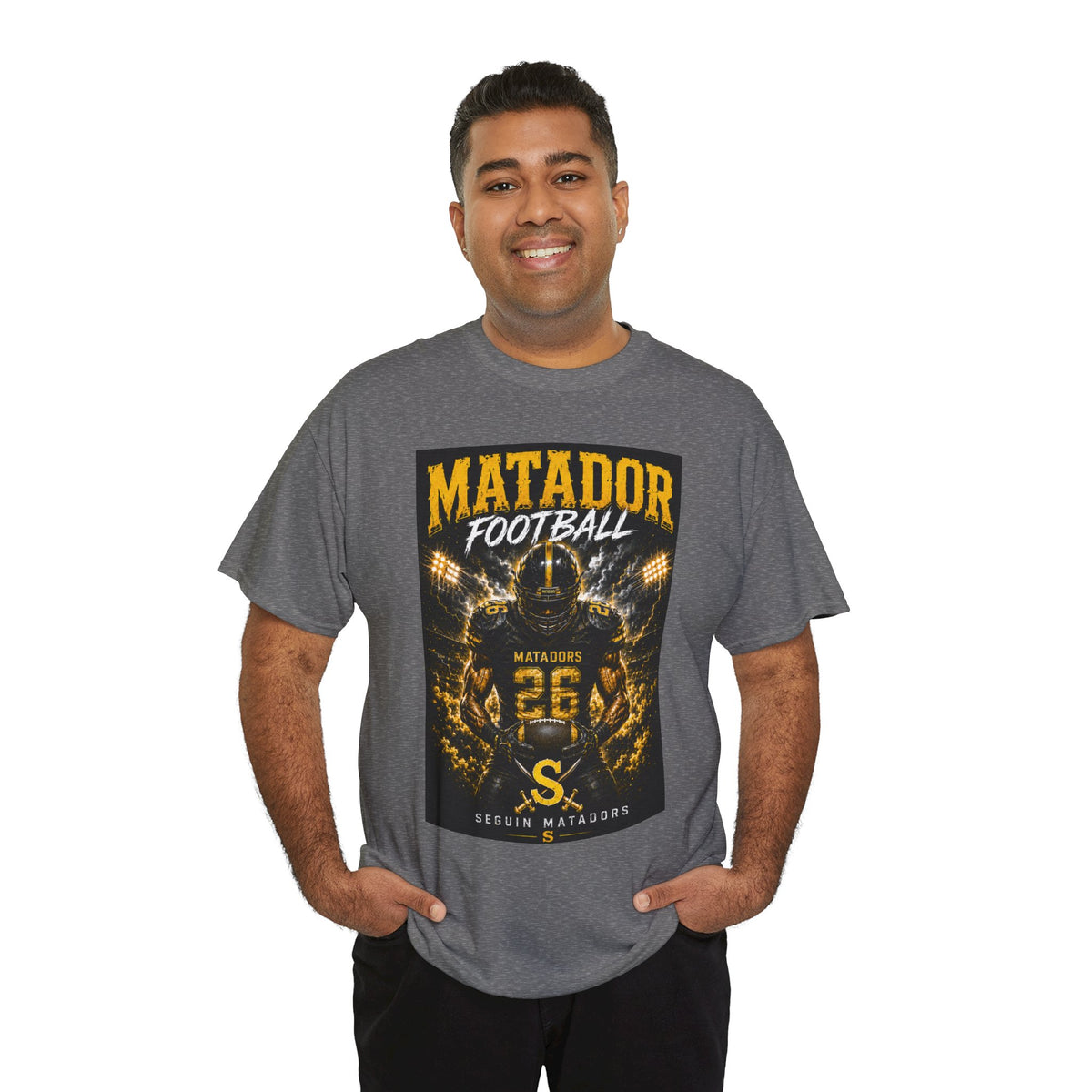 Matador Football Team Tee — Vintage Helmet Graphic Jersey Shirt