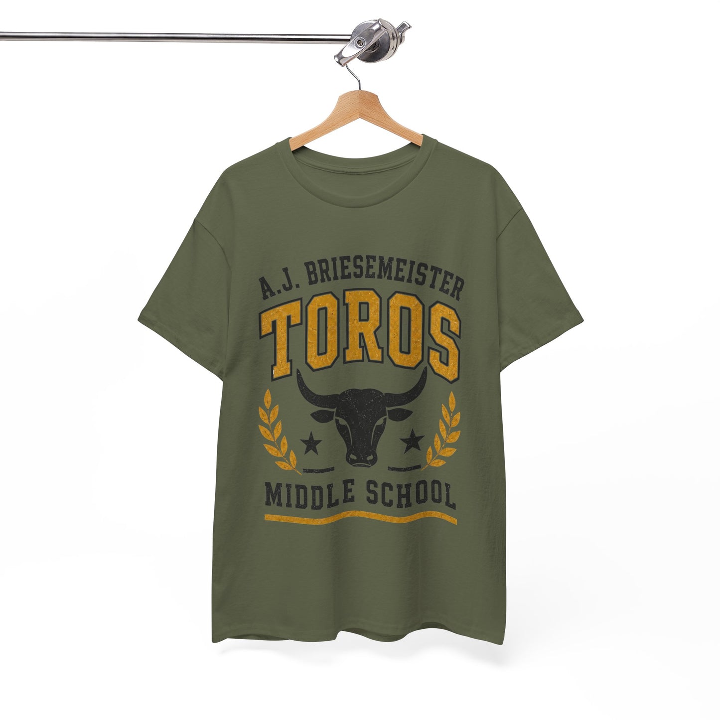 Toros Middle School Tee — A.J. Briesemeister School Spirit T-Shirt