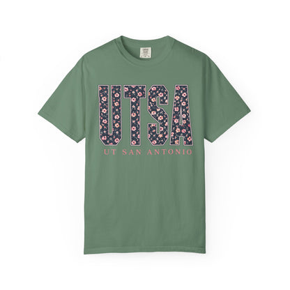 UTSA Floral Logo T‑Shirt — UT San Antonio Collegiate Tee