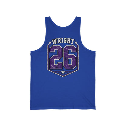 Panthers Friday Nights Football Tank — Personalized 'Wright 26' Athletic Club Jersey