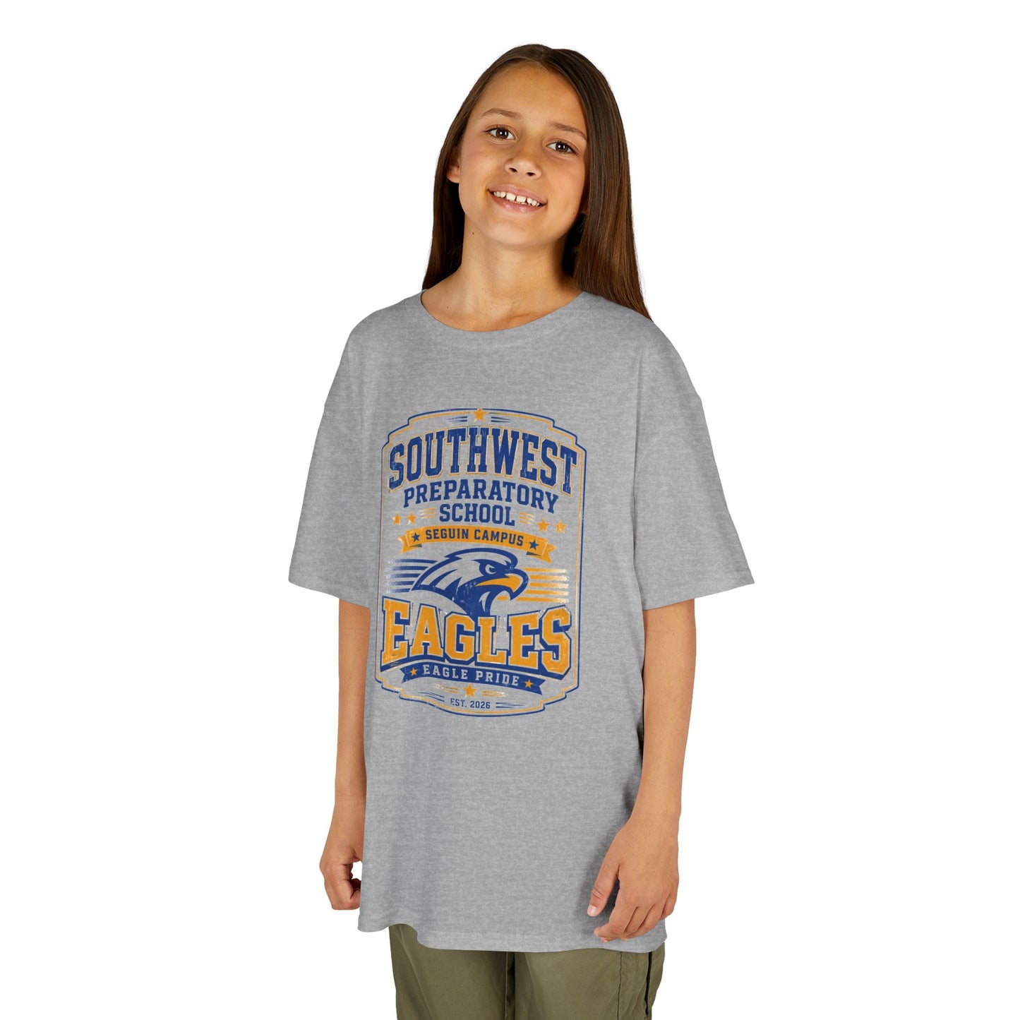Kids T-Shirt — Southwest Preparatory School Eagles Mascot Tee