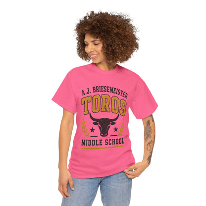 Toros Middle School Tee — A.J. Briesemeister School Spirit T-Shirt