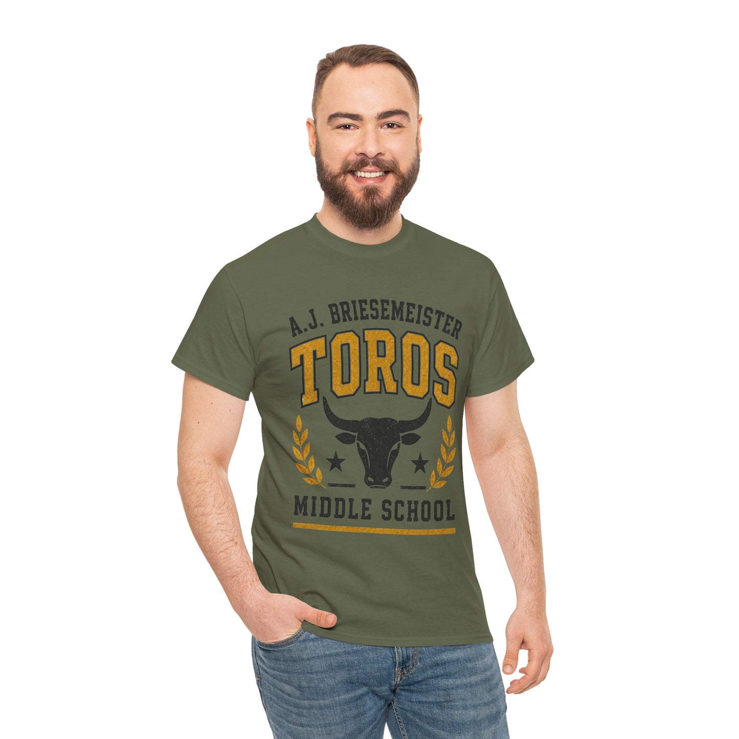 Toros Middle School Tee — A.J. Briesemeister School Spirit T-Shirt