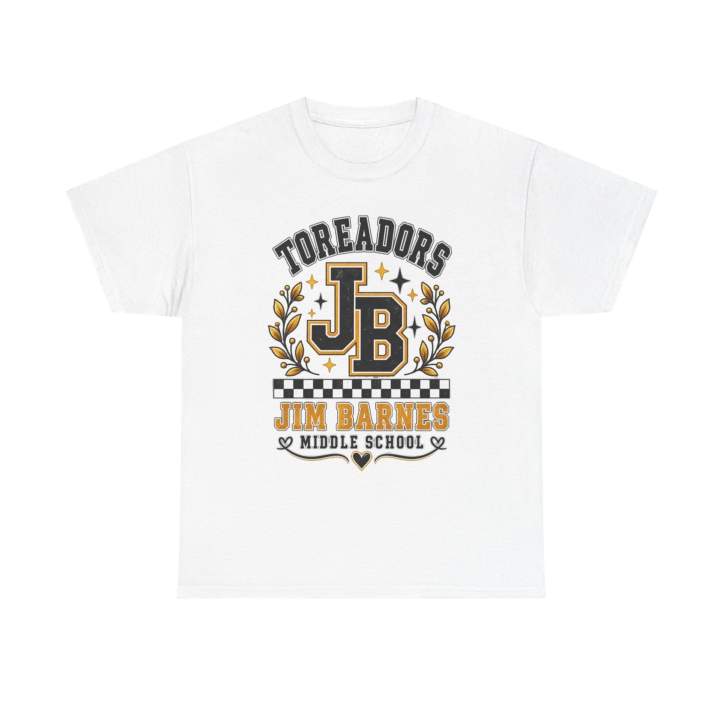 Toreadors JB Jim Barnes Middle School Tee — School Spirit Graphic T-Shirt