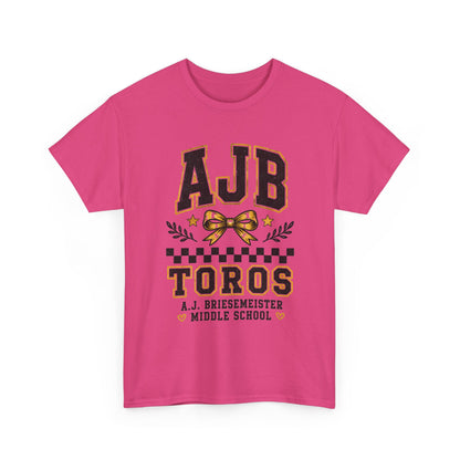 AJB Toros Middle School T-Shirt — AJ Bresemeister School Spirit Tee