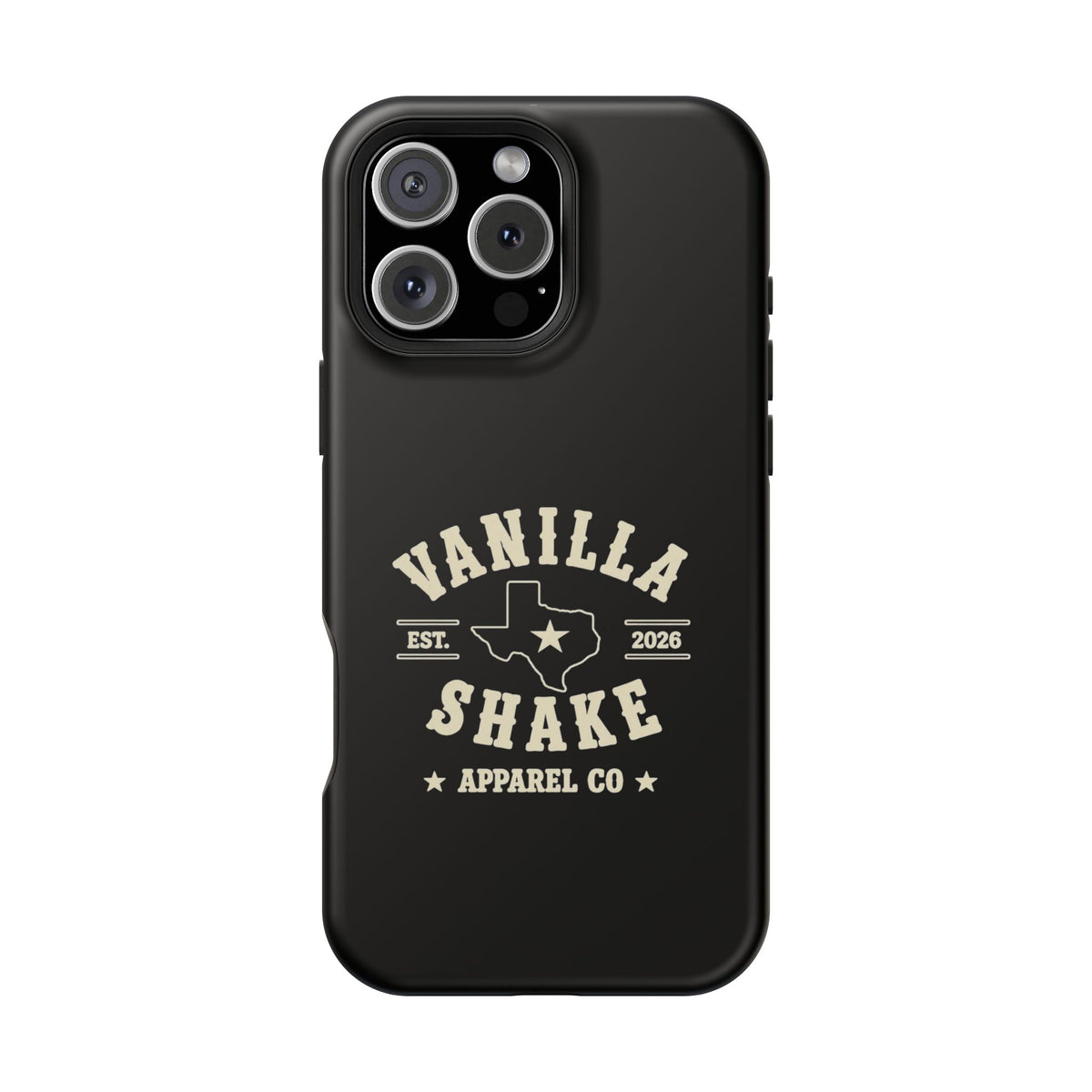 Black w/Ivory Logo lmpact-Resistant Phone Cases
