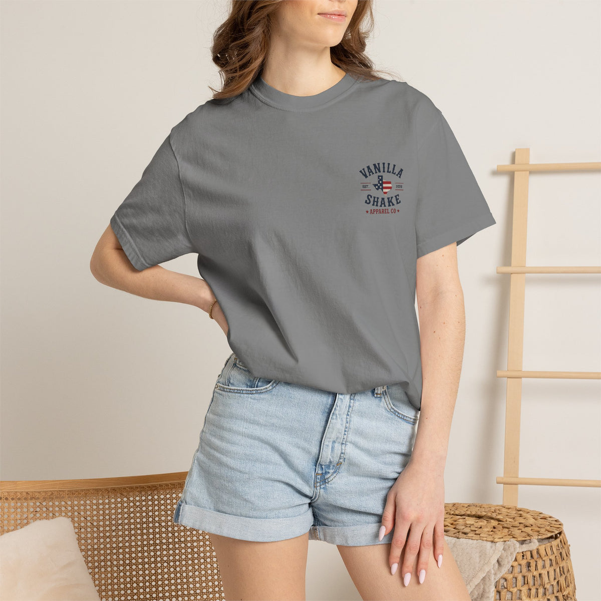 Family Shakes 4th of July-Unisex Garment-Dyed T-shirt