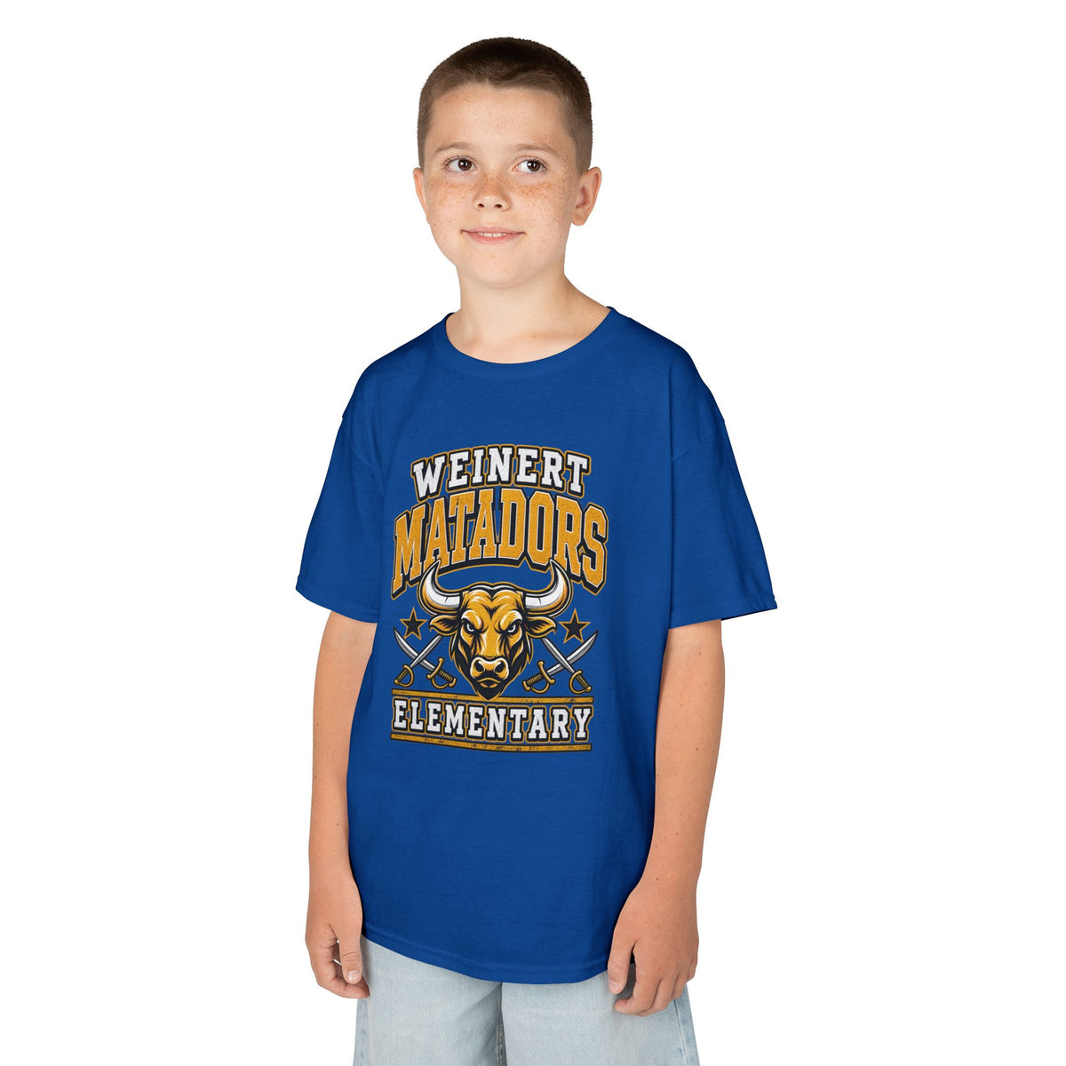 Weinert Matadors Elementary Kids T-Shirt — School Mascot Tee