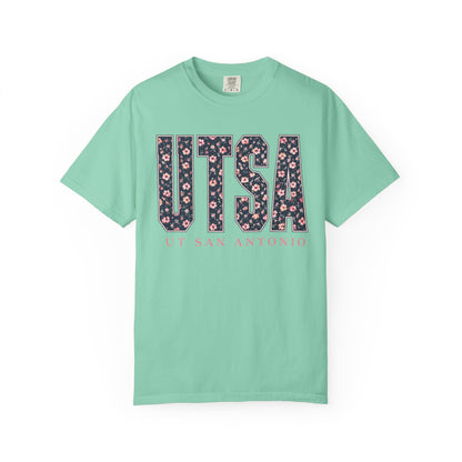 UTSA Floral Logo T‑Shirt — UT San Antonio Collegiate Tee