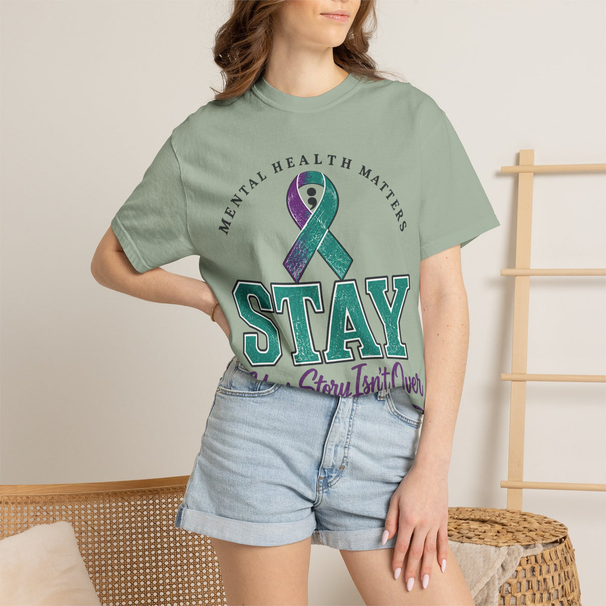 Mental Health Awareness 'Stay — Your Story Isn't Over' T-Shirt