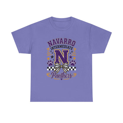 Navarro Intermediate Panthers T-Shirt — School Spirit Tee with 'N' Logo & Paw Prints