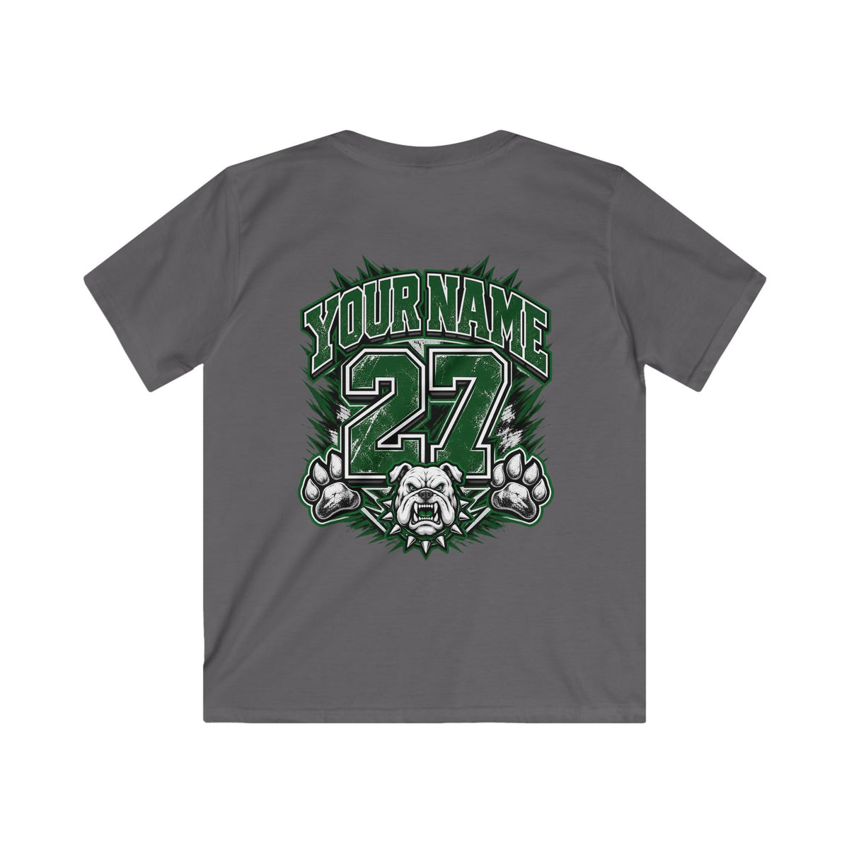 Marion Bulldogs Kids T‑Shirt — Custom Name & Number Youth Football Tee