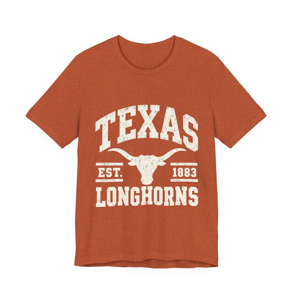 Texas Longhorns Retro Tee — Vintage Burnt Orange College T-Shirt