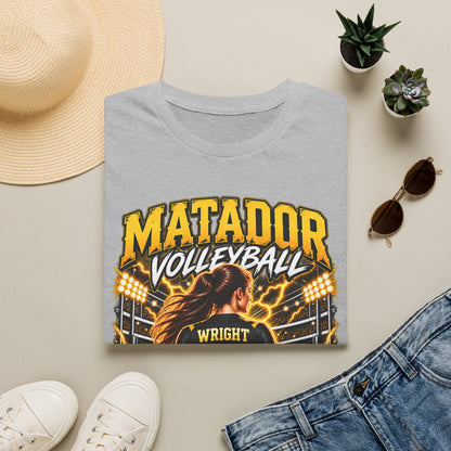 Custom Seguin Matador Volleyball Player Tee | Personalized Name & Jersey Number