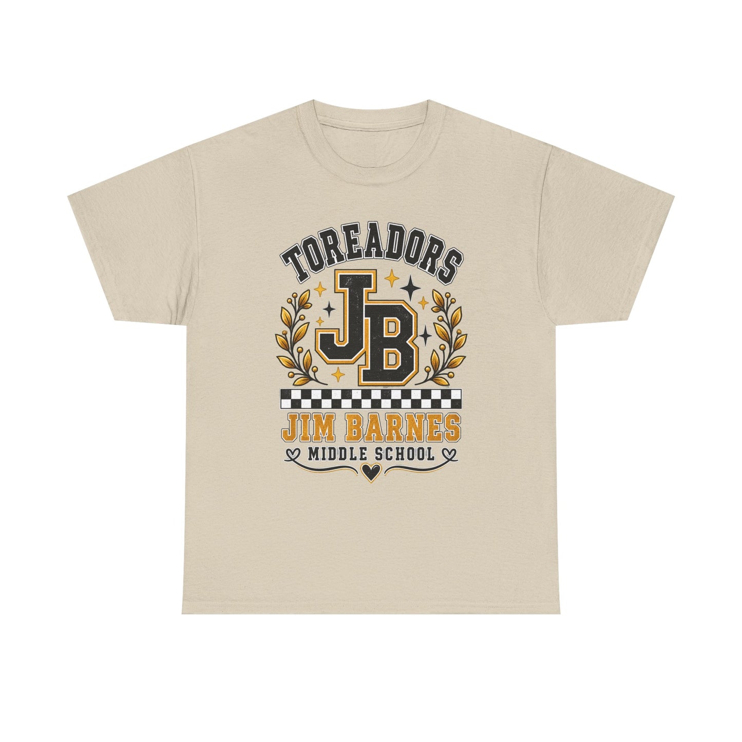 Toreadors JB Jim Barnes Middle School Tee — School Spirit Graphic T-Shirt