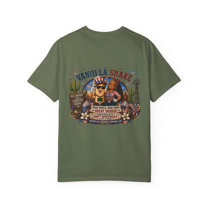 Mr. & Mrs. Shake 4th of July Unisex Garment-Dyed T-shirt