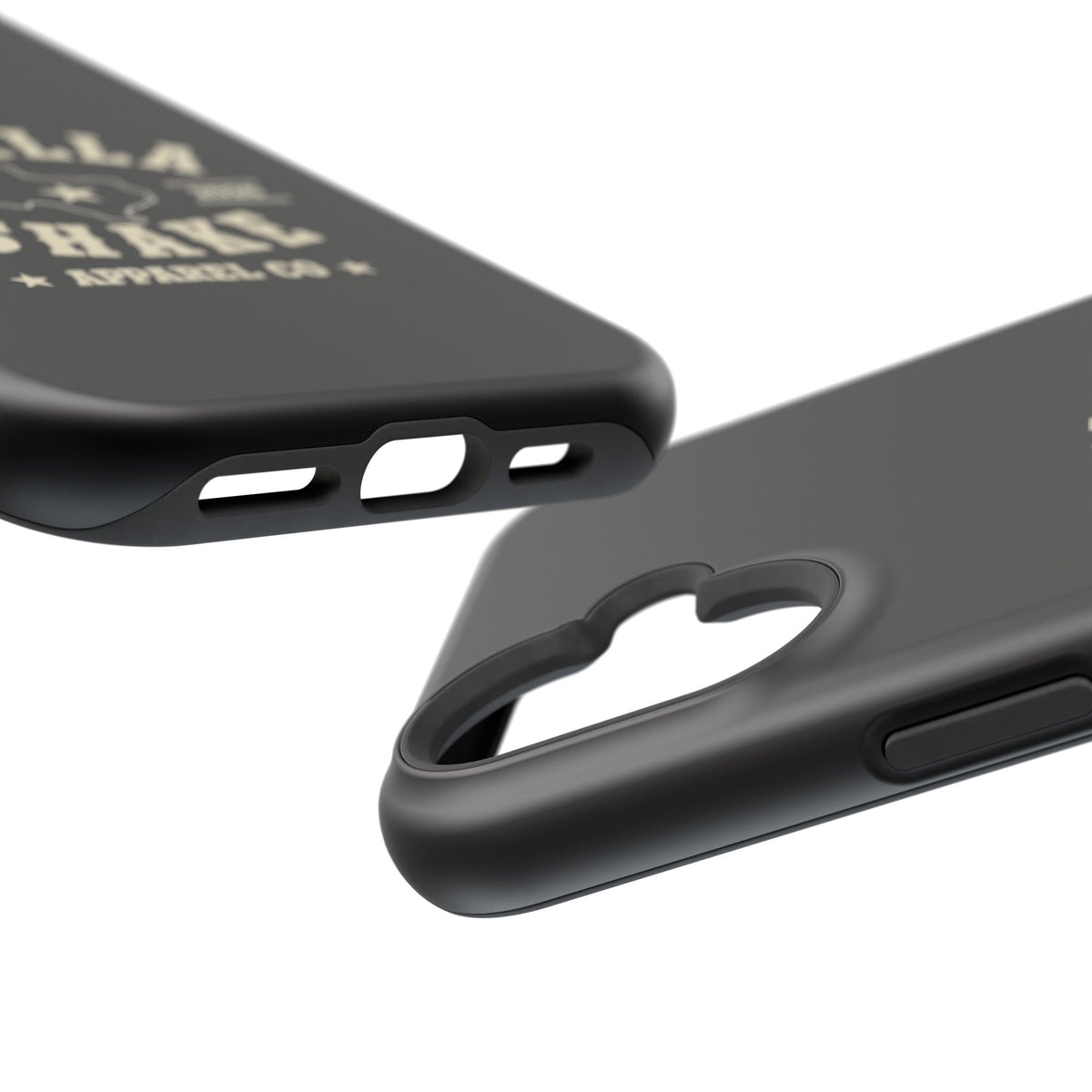 Black w/Ivory Logo lmpact-Resistant Phone Cases