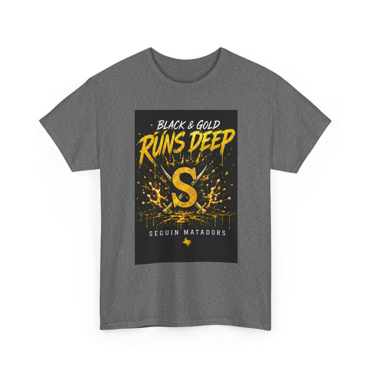 Seguin Matadors 'Black & Gold Runs Deep' T-Shirt